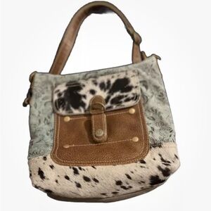 Myra Bag Brown and Black Crossbody Bag